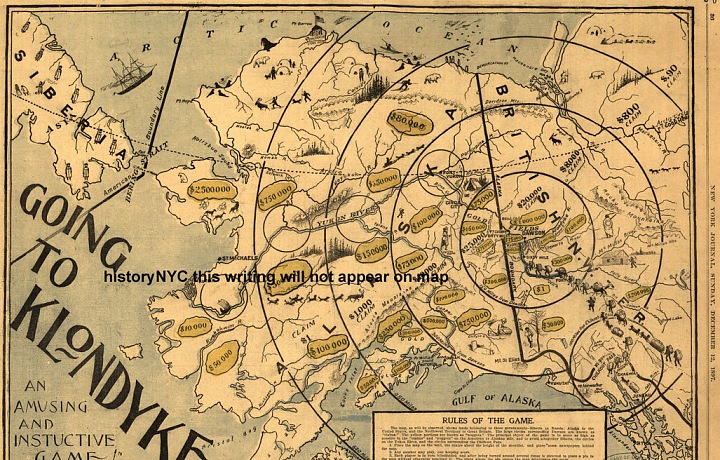 The map of Alaska, Klondyke