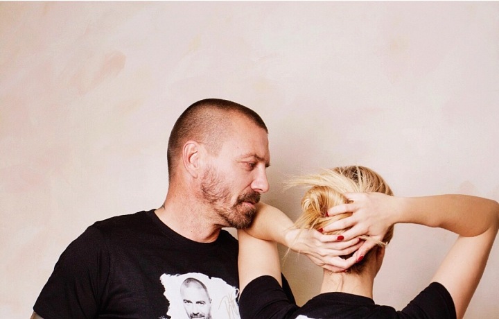 Tomáš designed his own T-shirts