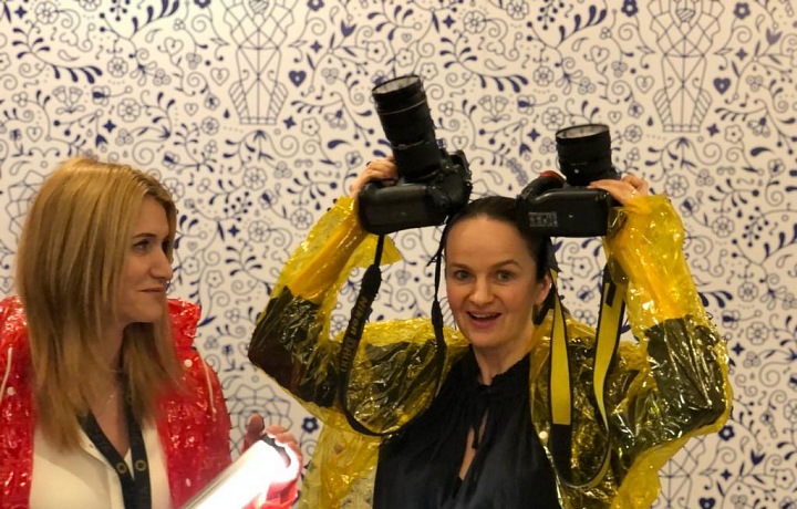 Lenka s Monikou Navrátilovou. 