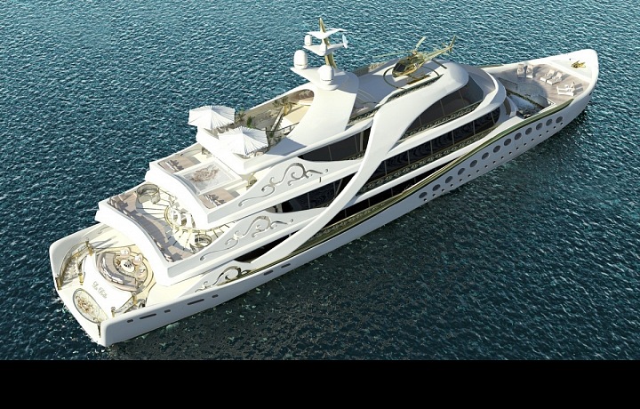 Luxurious yacht La Belle