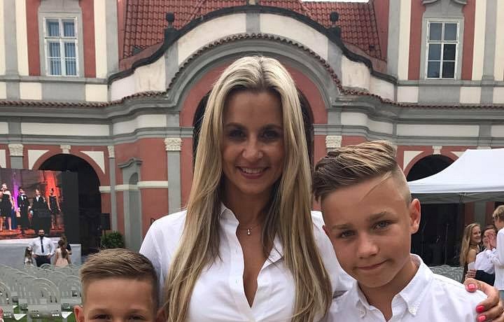 Monika Marešová with her children