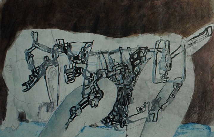 The painting Mechanical Dog