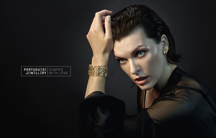 Milla Jovovich in the campaign of Portuguese Jewellery