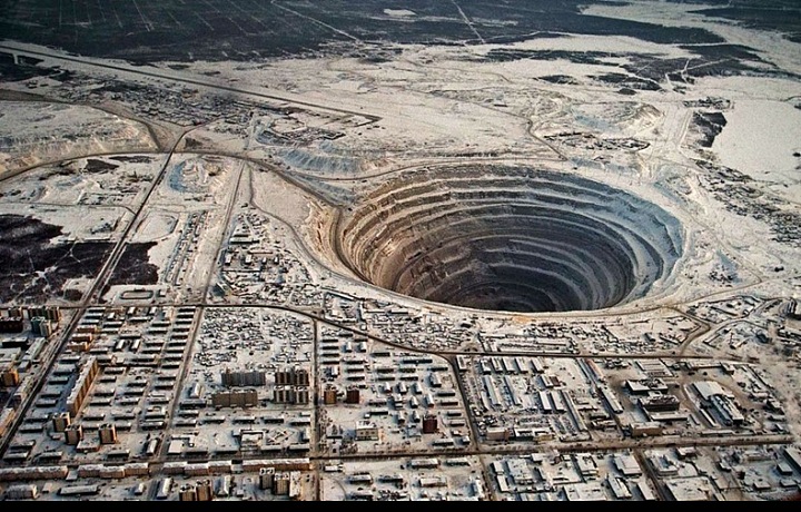 Mir Diamond Mine in Russia