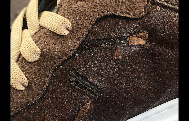 Sneakers made of coffee beans