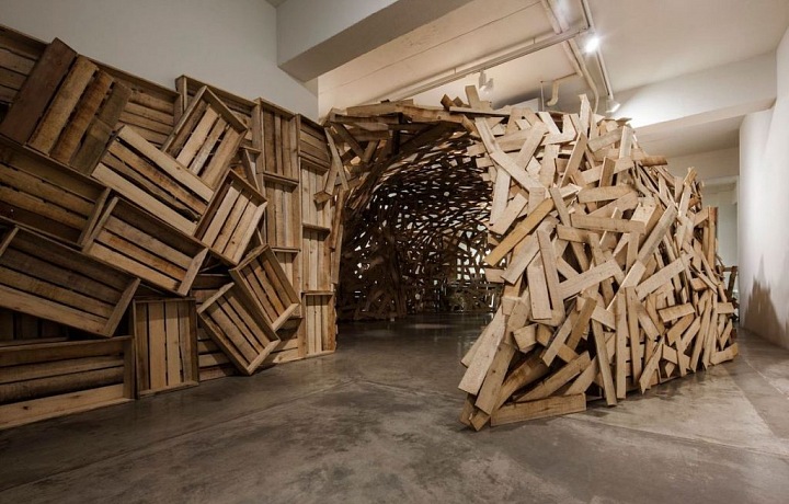 Installation by Tadashi Kawamata