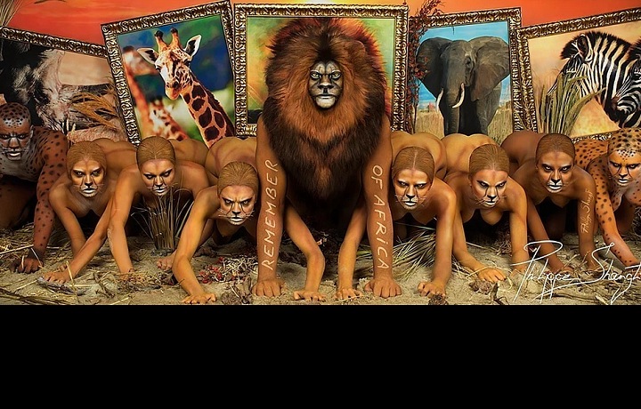 Philippe Shangti points to a poaching