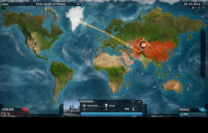 Ships and aircraft are helping to spread. Just as it happens today in real life.