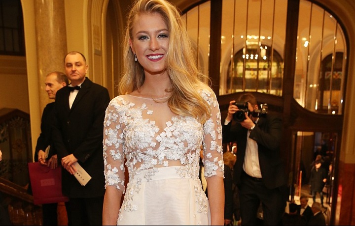 Nikol Švantnerová with her then partner Patrik Dressler