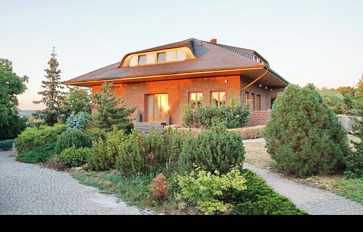 Villa outside of Prague, where Ewa and her family live