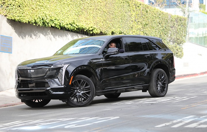 Ben Affleck in his car, January 2025