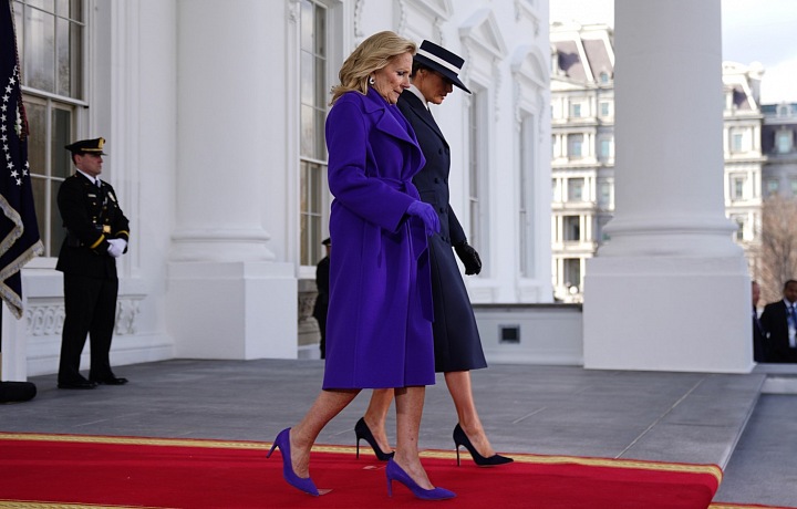 Jill Biden and Melania Trump