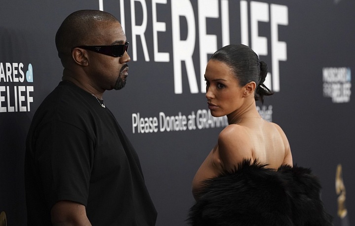 Bianca Censori with Kanye West