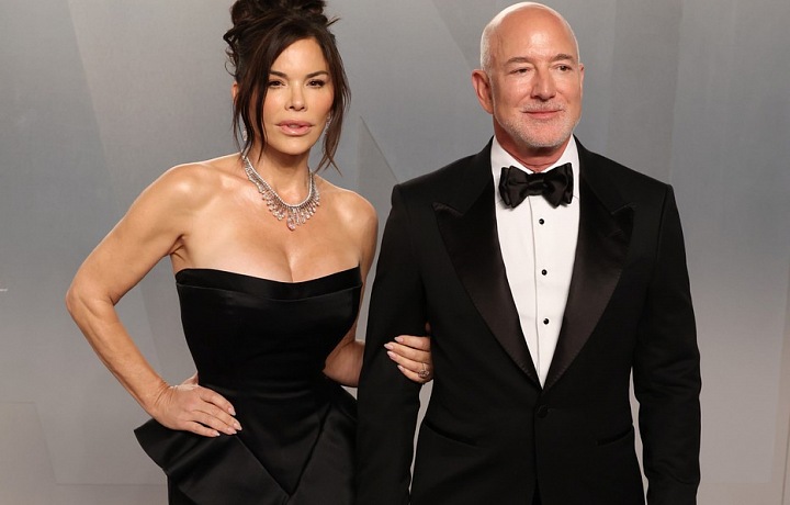 Jeff Bezos a Lauren Sánchez