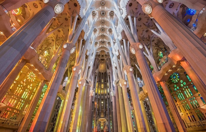 Sagrada Familia, Barcelona, inside