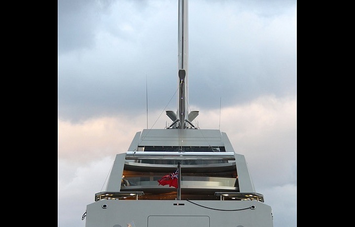 Sailing yacht A, back side