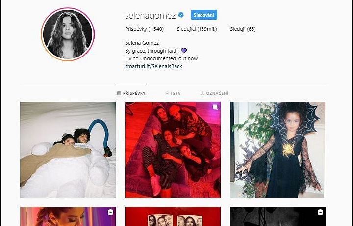 Selena Gomez na Instagramu