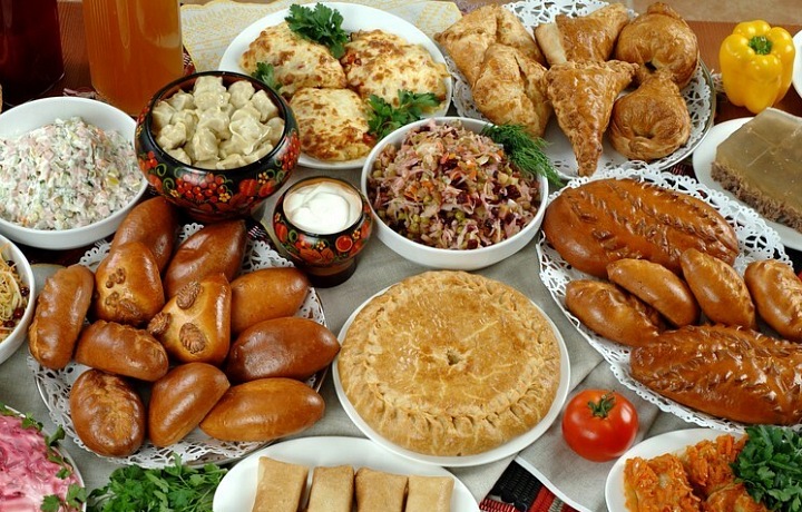 Christmas dinner in Russia