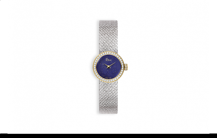 La Mini D De Dior Satine - Lapis Lazuli