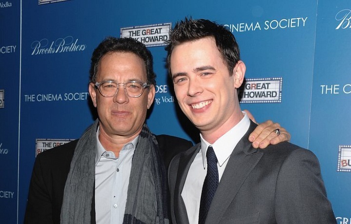 Tom Hanks with his son Colin