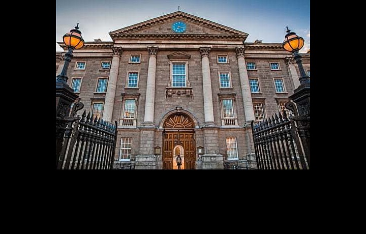 The library of Trinity College in Dublin, Ireland