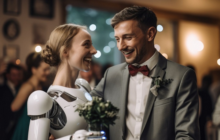 Wedding with a robot