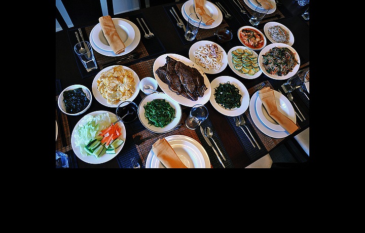 Christmas dinner in Korea