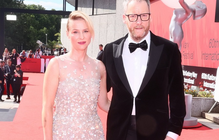 Kryštof Mucha with his wife Darina