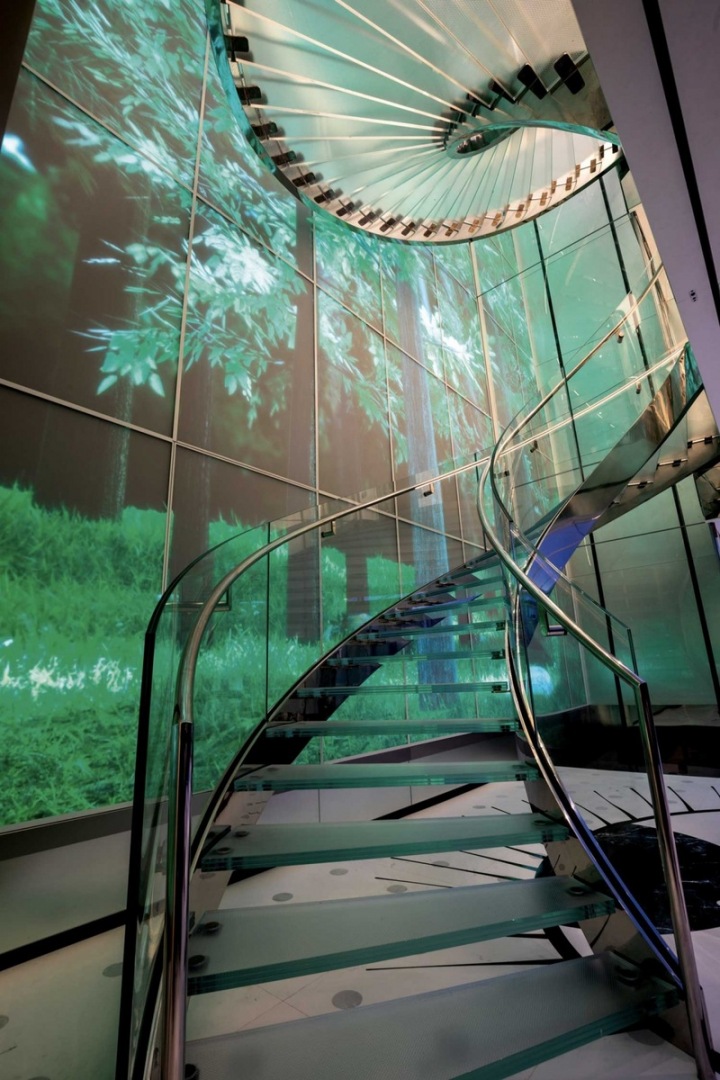 Pohybující se vizualizace - les