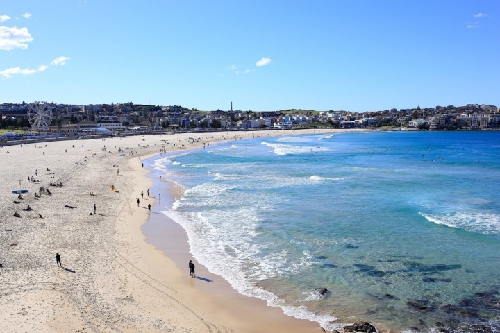 Bondi beach v Sydney. 