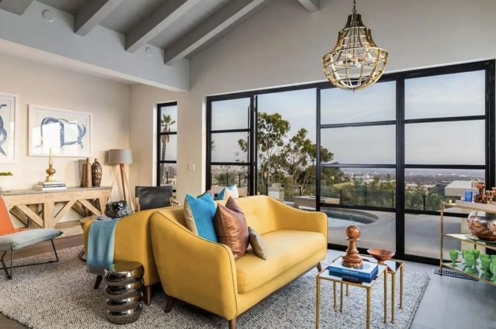 The modern house is an interior design gem inside