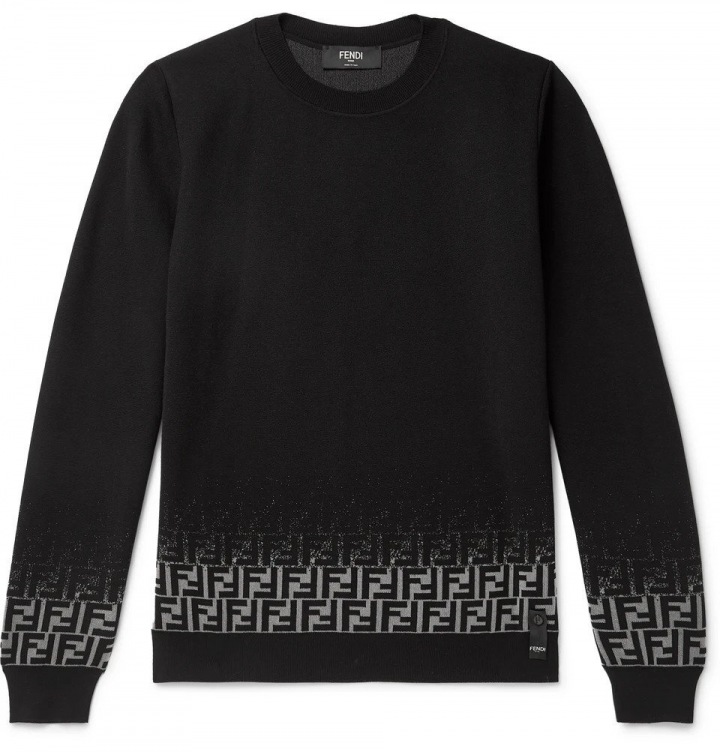 Černý svetr Fendi
