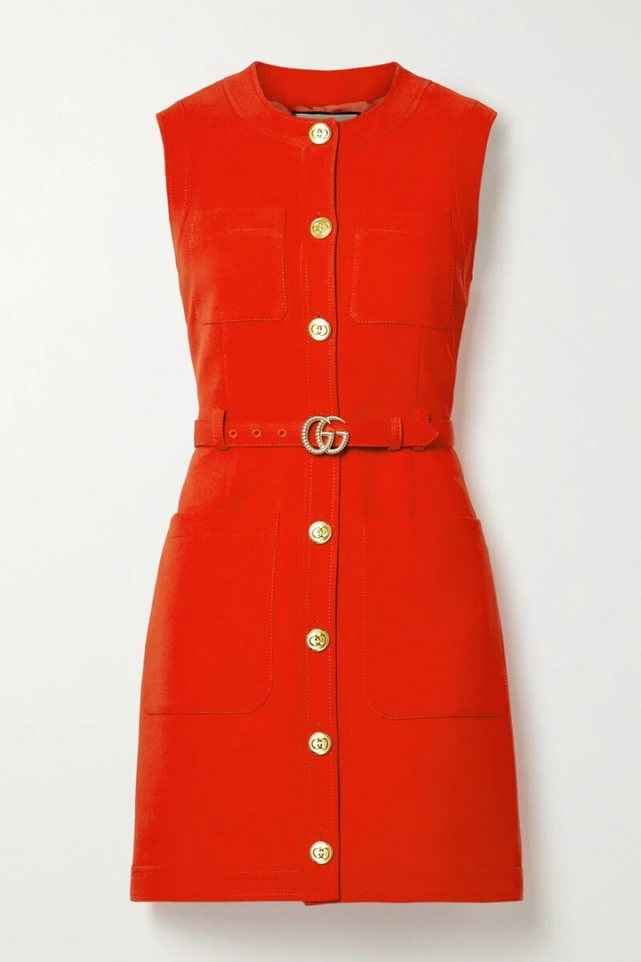 Červené mini šaty Gucci