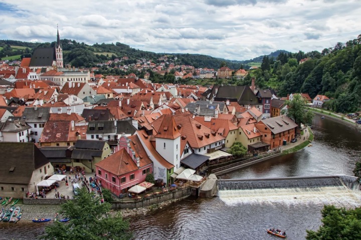 Jihočeské město Český krumlov