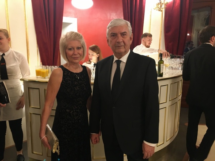 Miroslav Donutil s manželkou. 