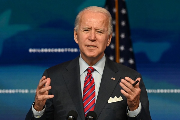 Nastupující americký prezident Joe Biden 