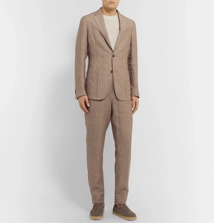 Plátěný oblek ERMENEGILDO ZEGNA