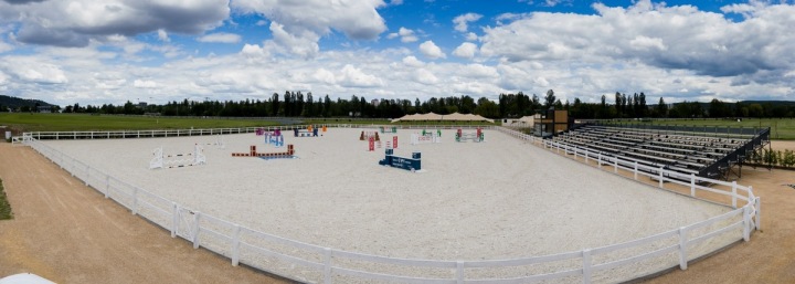 Parkurové kolbiště. 