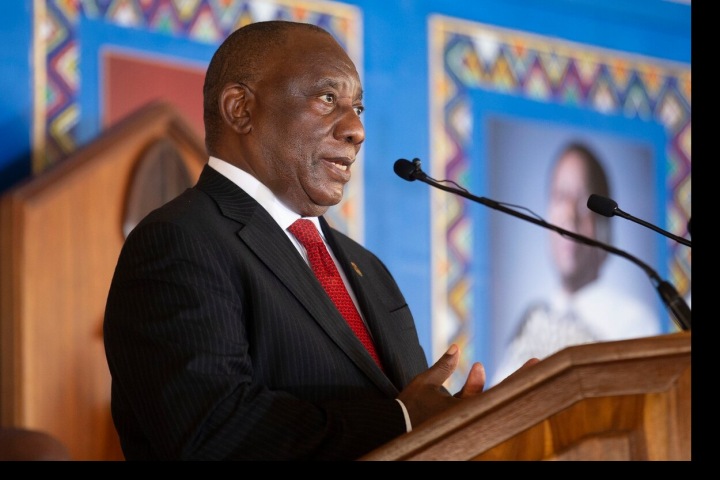 Prezident Cyril Ramaphosa.
