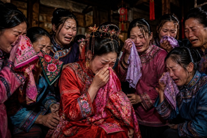 Among the Tujia ethnic group in China, one of the most important wedding traditions is the bride