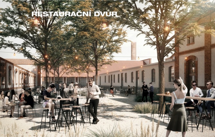 V novém dvoře se budete moci občerstvit 