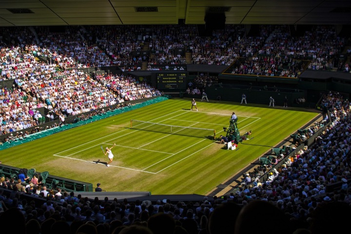 The Wimbledon lawn takes a beating during the tournament