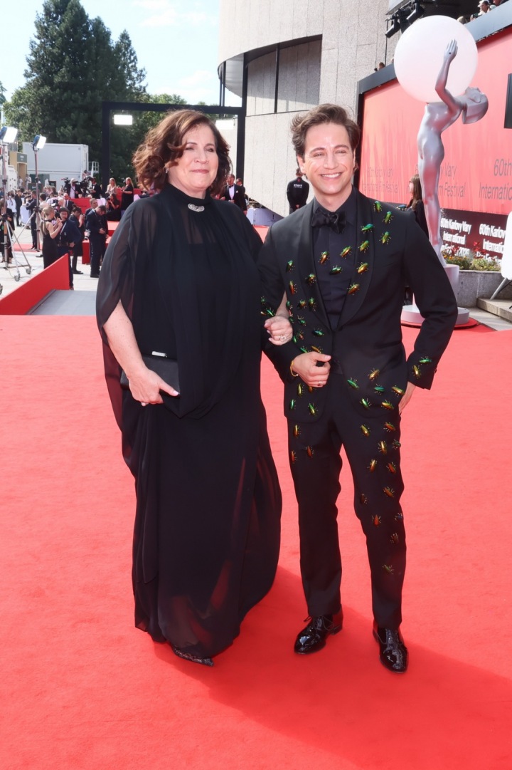 Milan Peroutka and mother-in-law Renata Roubínková Baierová