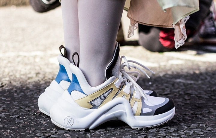 Futuristic tennis shoes by Louis Vuitton