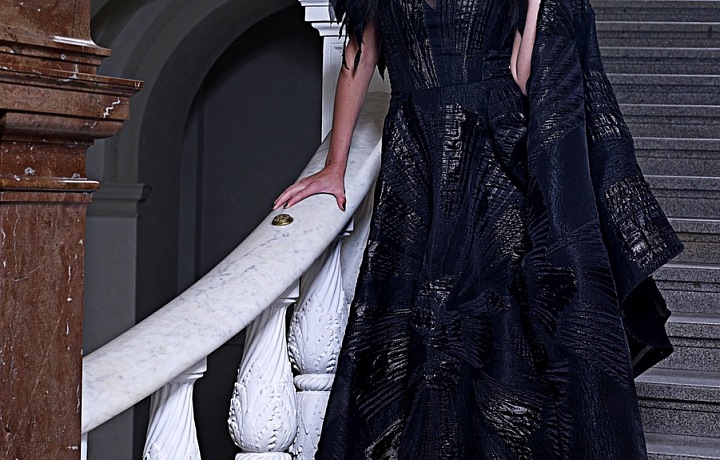 Agáta Prachařová, Dress: Natali Ruden, photo: Jaroslav Urban