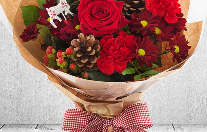 Vánoce s květinami