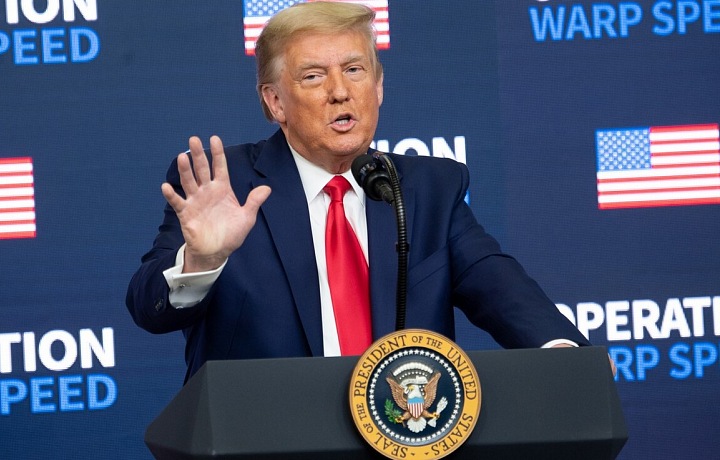 Dosluhující americký prezident Donald Trump