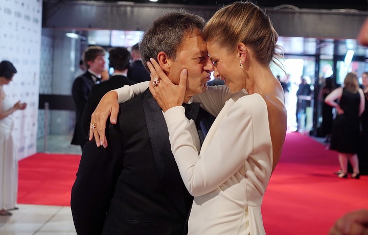 Palo Habera with his wife Daniela Peštová