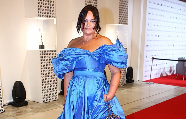 Jitka Čvančarová always attracts attention with her dress on the red carpet