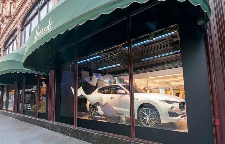 Maserati and Zegna in Harrods